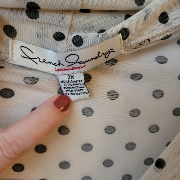 French Laundry 2x Polka Dot Top - Picture 2 of 2